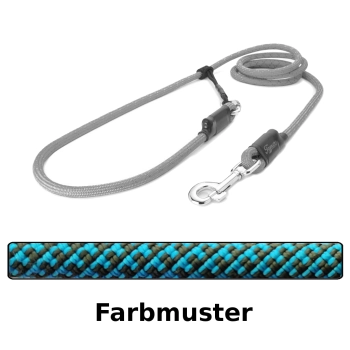 EASYLONG Hundeleine - L - 3,5m - schwarz und blau